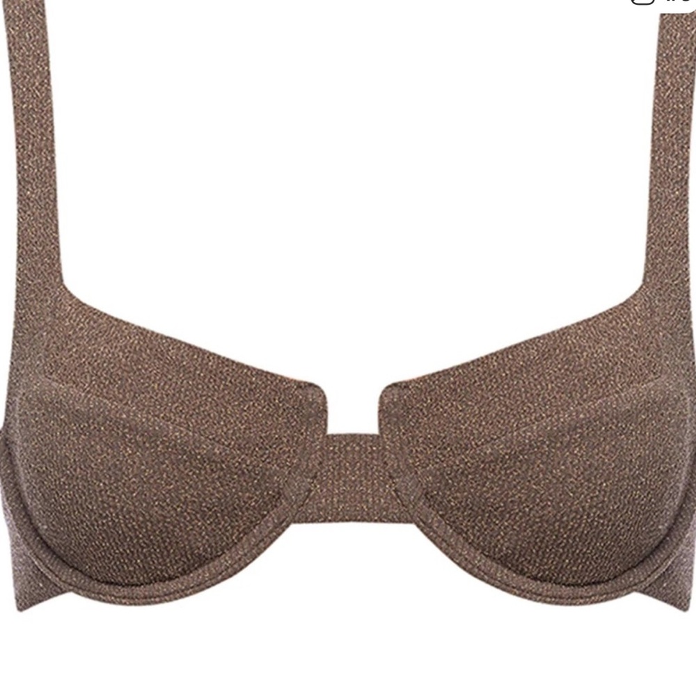 VETCHY Laguna Bikini Top Gold Size Medium (NWT)